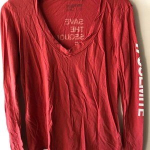 James Perse Long Sleeve V-Neck Yosemite Tee